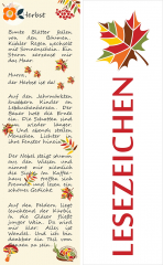 Sortiment Lesezeichen Herbst